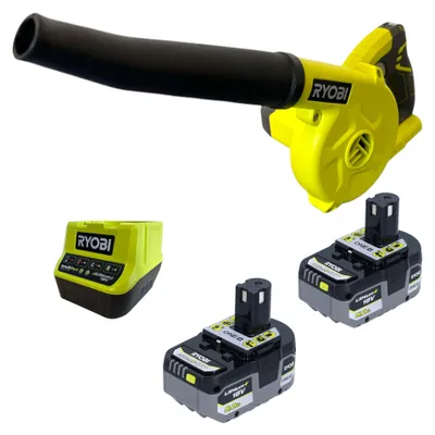 Produktbild von RYOBI R18TB Akku Gebläse 18 V 200 km/h + 2x Akku 5,0 Ah + Ladegerät