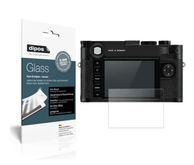 Produktbild von 2x Schutzfolie für Leica M10-P matt - Anti-Shock 9H Folie dipos Glass Kunststoffglas