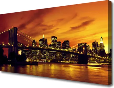 Produktbild von Tulup Leinwand-Bilder 100x50 Wandbild Canvas Kunstdruck Brücke Architektur