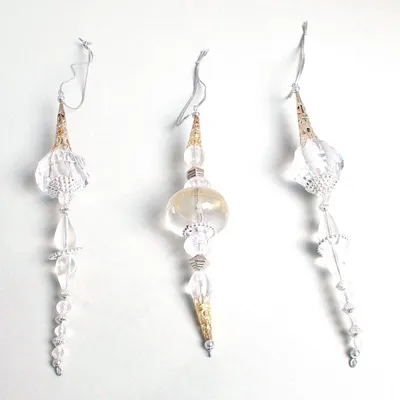 Produktbild von Christbaumschmuck - klar - 18 cm - 3 Stück - 39400 K