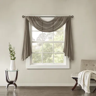 Raumvorhang-Paneel, Polyester, taupe, 106,7x365,8 cm, 1 Stück