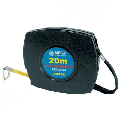 Obrázok produktu pre Merací meter 30 m, oceľová páska, Mega