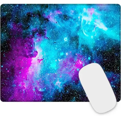 Obrázok produktu pre Podložka pod myš na hranie s prešitými okrajmi, rozmer 26 x 21 x 0,3 cm, umývateľná, protišmyková, vhodná pre počítač a notebook