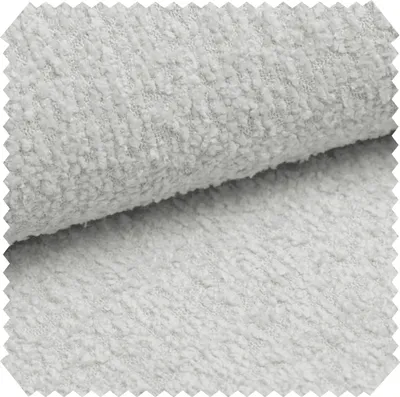 Produktbild von novely® ABEL - Flauschiger Bouclé-Polsterstoff - Recycelter Stoff - Schwer Entzündbarer Möbelstoff - UV-Beständige Meterware 1lfm - Farbe: 05 Grauweiß
