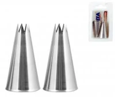 Immagine prodotto di PIAZZA Set 2 Cornetti Inox Stella mm07
