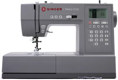 Produktbild von Singer HD6800C Hochleistungs-Computernähmaschine, 586 Stiche, 9 Knopflöcher, Grau