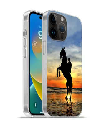 Produktbild von MuchoWow® Handyhülle Schutzhülle Hülle für Apple iPhone 14 Pro Max Pferd - Himmel - Schatten Silikon Softcase Handy Hülle - Hardcover