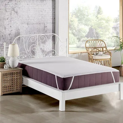 Obrázek produktu pro Ochranná podložka pod matrace, pro 2 osoby, rozměry 160 x 200 cm, 100% bavlna, prodyšná, bílá