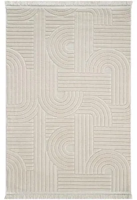 Image de Tapis en chenille Beige - 100 x 350 cm - Poils 8 mm