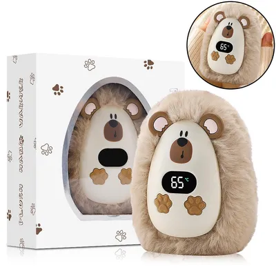 Produktbild von Handwärmer,Elektrischer Handwärmer für Outdoor & Camping, 3 Heizstufen,Cartoon-Design, ideal für Wandern, Jagd, warmes Geschenk für Männer & Frauen