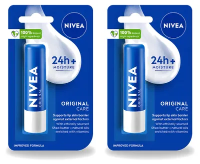 Produktbild von 2 x Nivea Lippenbalsem Original - Vorteilspackung - 2 Stücke