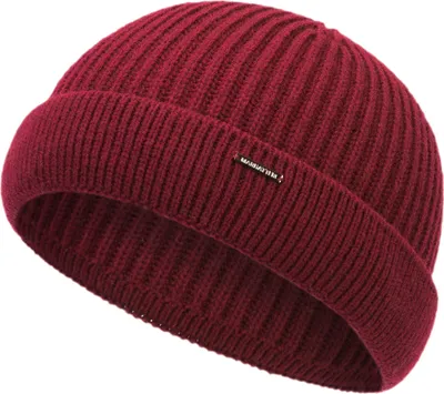 Obrázek produktu pro Pánská pletená čepice - 1482 - tmavý bordo