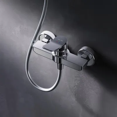 Productafbeelding van AM.PM Douchekraan, monomandgreep, chroom. Mengkraan voor douche, douchearmatuur, douchebatterij, waterkraan voor badkamer, mengkraan voor douche