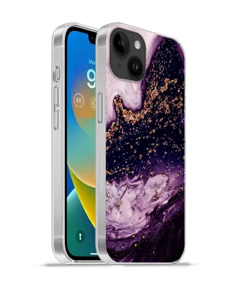 Produktbild von MuchoWow® Handyhülle Schutzhülle Hülle für Apple iPhone 14 Plus - Soft case Marmor - Gold - Naturstein Silikon Softcase Handy Hülle - Abbildung