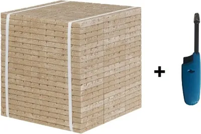 Produktbild von Holz & Wachs Kaminanzünder 2400 Stück Anzündwürfel Öko Grill Kohleanzünder