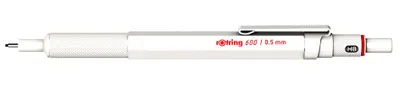 Zdjęcie produktu dla rotring 600 Feinminenstift metallic-perlweiß 0,5 mm