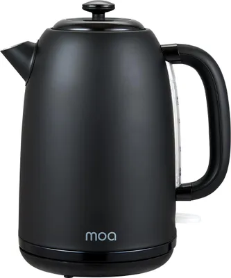 Produktbild von MOA Wasserkocher 1,8 Liter - Elektrischer Wasserkocher - Mit Kalkfilter und Anti-Rutsch - 2200W - Schwarz