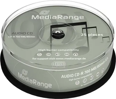 Produktbild von MediaRange CD-R AUDIO 700mb 80Min 48x 25er Cakebox