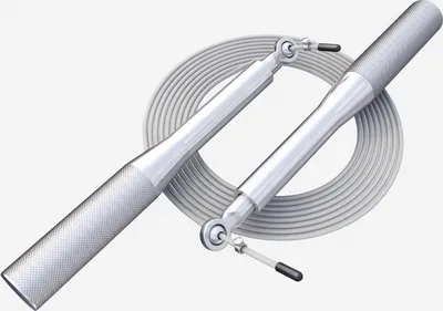 Produktbild von GORILLA SPORTS® Springseil - 300 cm, Verstellbar, Rutschfeste Griffe, Aluminium, Silber - Skipping Rope, Speed Rope, Jump Rope, Sprungseil, Hüpfseil für Zuhause, Erwachsene, Fitness, Boxing