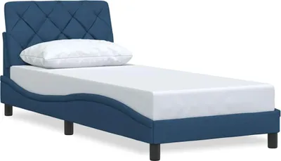 Immagine prodotto di vidaXL Struttura letto senza materasso blu 80x200 cm in tessuto