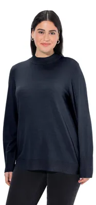 Productafbeelding van Ulla Popken damespullover, marineblauw, maat 54+