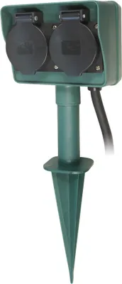 Produktbild von REV 0595004555 Gartensteckdose Grün Schutzkontakt (0595004555)