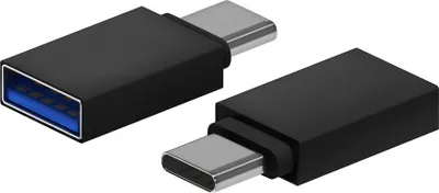 Produktbild von AISENS A108-0717, USB-C, USB-A, Schwarz