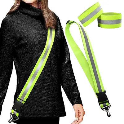 Productafbeelding van Reflector Gurt voor Joggen met Verstelbare Armbanden