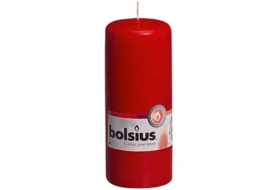 Produktbild von BOLSIUS Stumpenkerze 16x6cm rot