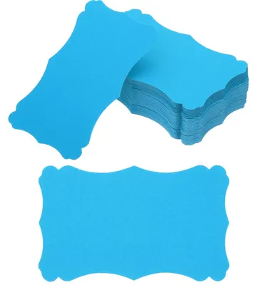120 Blanko Visitenkarten 7,6 x 12,7 cm, Blau