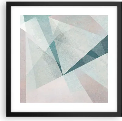 Produktbild von Gerahmtes Poster - Schwarzer Rahmen - Abstraktion modern - 40x40 cm - Wand Bild - Wanddeko - Wandbilder - Kunstposter - Wandposter - Bilderrahmen - Bilder - Kunstdruck - Wandbild - P2BAC40x40-3947