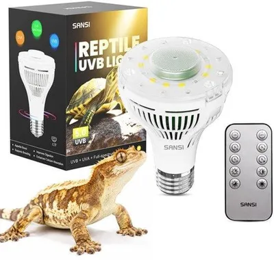 Zdjęcie produktu dla Lampa grzewcza do terrarium dla gadów, żarówka E27, 10W, UVA UVB 5.0