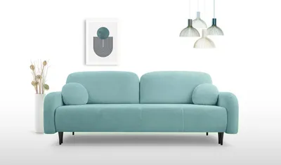Produktbild von Sofa 2-Sitzer Cloud Schlaffunktion Farbe türkis