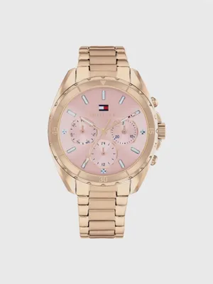Produktbild von TOMMY HILFIGER MELLIE Damenuhr roségoldfarben rosa 1782784