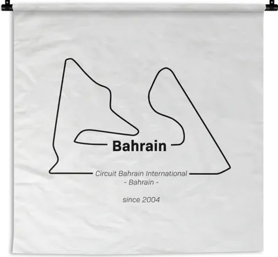 Produktbild von MuchoWow® Wandteppich Wandbehang Bahrain - Formel 1 - Rennstrecke 60x60 cm Tapisserie Dekoration Wandtuch - Dekorationen - Wand Decke