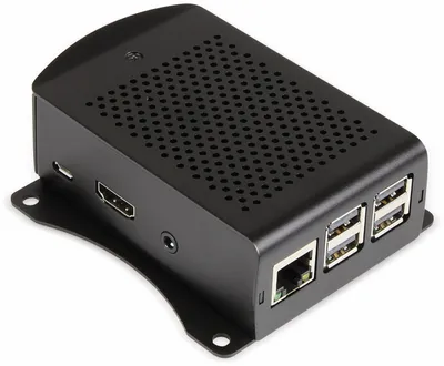 Image de JOY-IT Boîtier avec fixation murale pour Raspberry Pi , alu, noir