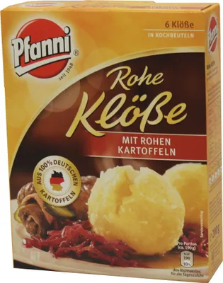 Produktbild von Pfanni 6 Kartoffelknödel der Rohe im Kochbeutel