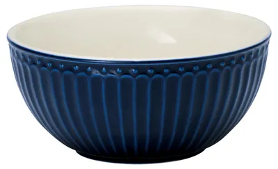 Produktbild von Greengate Alice Müslischale dark blue 14 cm