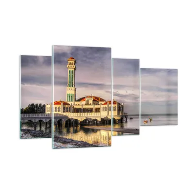 Produktbild von Bilder auf glas - Architektur asien gebäude kultur - 120x70cm - Glasbilder - Wandbilder - Kunstdruck - zum Aufhängen bereit - Wanddekoration aus Glas - Glas Bilder - Wandbild auf Glas - GDL120x70-2119