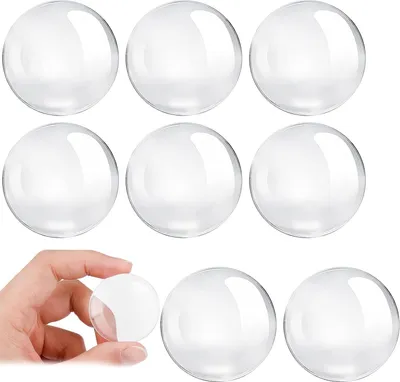 Produktbild von 8 Stück Selbstklebende Gummipuffer, Als Türstopper, Wandschutz, Transparente Türklinkenpuffer, Und Gummifuesse Fuer Tueren Wande Moebel, Inklusive Anschlagpuffer Bummsinchen Und Gumminoppen