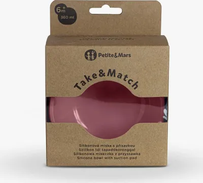 Produktbild von PETITE&MARS Silikonnapf mit Saugnapf rosa