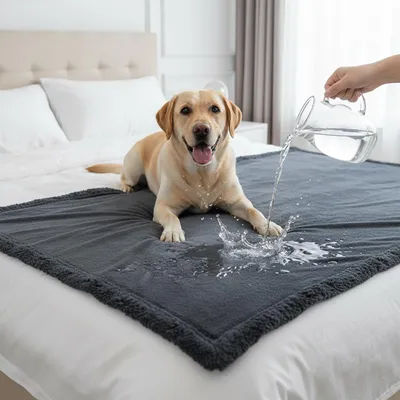 Productafbeelding van Solidchoice - Waterdichte Deken voor Honden en Katten 145 x 165 cm