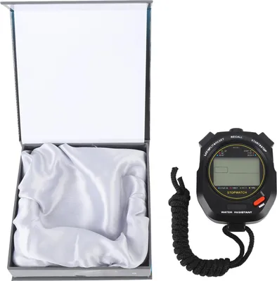 Immagine prodotto di Cronometro elettronico digitale per lo sport Timer Visualizzazione della data e dell'ora 2 allarmi Funzione metronomo per arbitri di fitness