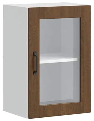 Immagine prodotto di vidaXL Pensile da cucina con anta in vetro Porto marrone effetto rovere