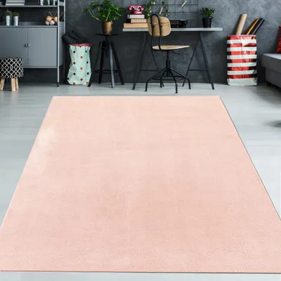 Obrázek produktu pro Měkký růžový koberec, snadno čistitelný a omyvatelný, ideální pro domácnost Velikost - 200 x 280 cm