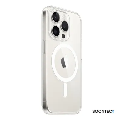 Produktbild von Backcover,  SOONTEC Hülle für iPhone 15 Pro Max mit MagSafe Funktion, Clear Case, Eleganter Schutz für Smartphon aus transparentem Premium Acryl