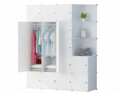 Immagine prodotto di Grande armadio guardaroba armadio modulare bianco capiente xxl