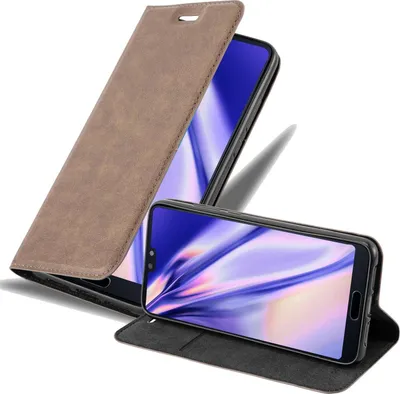Obrázek produktu pro Cadorabo pouzdro pro Huawei P20 Protective Case in Brown Pouzdro na mobil s magnetickým zavíráním