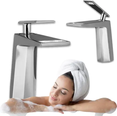 Produktbild von Silla | Wasserhahn Bad - Waschtischarmatur - Chrom - 14,5 cm Höhe - Badarmatur - Einhebelmischer
