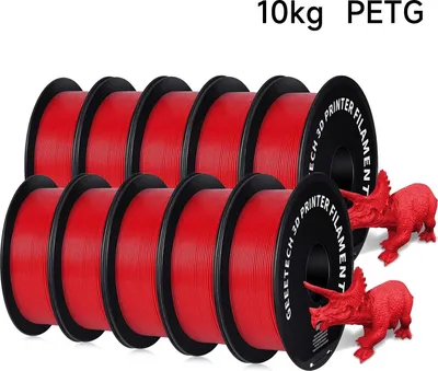 Zdjęcie produktu dla Filament PETG – filament do drukarek 3D – średnica 1,75 mm – długość 343 m – pakowany próżniowo – do drukarek FDM – kolor czerwony